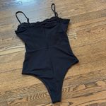 Princess Polly Black Corset-Style Bodysuit, sheer, US4 Photo 1