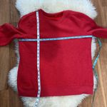 IZOD Red Women’s Long Sleeve Pullover Sweatshirt EUC Sz Lg Cozy Comfy Contempo Photo 7