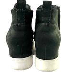 Steve Madden  Camo Platform Sneakers Green Womens 7 Wedgie Side Zippers Shoe Photo 6