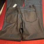 NWT Coated Black Flared jeans Size 14 Photo 7