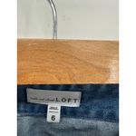 Loft  Womens Denim Mini Wrap Skirt Size 6 Fringe Fall Festival Boho Belt Western Photo 3