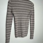 KIER + J Brown Striped Cashmere Crew Neck Sweater Size Small Photo 2