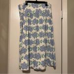 Draper James  RSVP blue floral a line skirt midi size M Photo 2