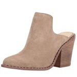 Chinese Laundry Suede Mule Booties 6 Pointed Toe Block Heel Studs Western Indie Photo 1