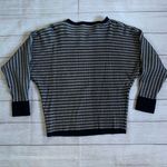 Cyrus  Black and White Patterned Monochromatic Knit Women’s Dolman Sweater M Photo 7
