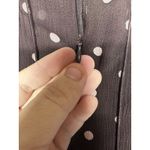 Sandra Darren  Dress Women’s 10P Semi-Sheer Polka Dot Zipper Sleeveless 10 Petite Photo 3