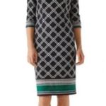 White House | Black Market  Knee Length boat Neck Professional 3/4 sleeve Dress S 8 Photo 1