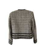 Carole Little Blazer Women’s Medium Silk Blend Tweed Jacket Coat Career Black Photo 2