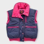 Vintage Mountain Goat by White Stag Down Ski Vest Pink & Navy Women’s Medium Photo 0