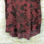 Sundry Tank Top Women 1 S Red Camo Print Racerback Slub Cotton Raw Hem USA Rock Photo 5