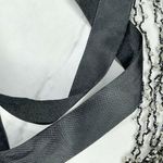 Black Multi Strand Beaded Ribbon Tie Necklace Photo 4