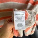 Minnie Rose  Orange and Gray Linen Hoodie Sweater Sz Medium Photo 3