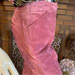 Newport News DARK MAUVE PINK BOOT CUT SUEDE TROUSERS (8) Photo 6