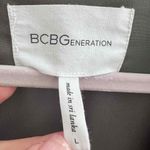 BCBGeneration  Open Jacket Front Peplum LARGE Gray Long Sleeves Ruffled Hem NWOT Photo 7