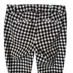 Loft The Riviera Pant Marisa Fit Womens 0 Petite Black Gingham Plaid Preppy Crop Photo 6
