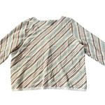 Cato NWOT Plus Size Candy Stripe Boho Hippie Retro Button Up Cardigan Sweater Photo 2