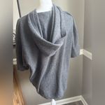Nordstrom  100% Cashmere Hoodie Short Sleeve Top Sweater Large Photo 2
