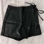 Abercrombie & Fitch Black Leather Skort Photo 1