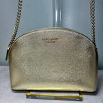 Kate Spade Spencer Metallic Double Zip Crossbody Bag Gold Photo 1