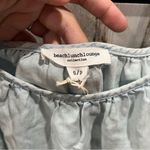 BeachLunchLounge NWT Beach Lunch Lounge Chambray Lyocell Lexi Off The Shoulder Top Bell Sleeve Photo 1