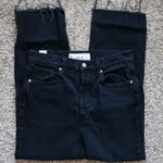 Frank & Eileen Monaghan Mom Jeans Fly Button High Rise Faded Black Size 30 ankle Photo 10