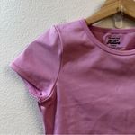 Frankie's Bikinis Pink Zippy Crop Top Baby Tee Size Medium Photo 3