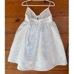 Lulus  Baby Girl White Satin Babydoll Mini Dress With Pockets Engagement Size M Photo 4