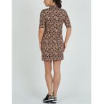 IBKUL Gemma Print Ruched Elbow Length Sleeve Dress Photo 1