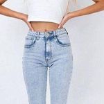 Princess Polly Careline Skinny Jeans Marble Denim Photo 2