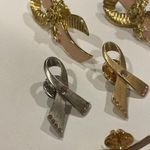 Lot Of 5 Signed Avon Lapel Tack Pins Breast Cancer Awareness Ribbons Photo 5