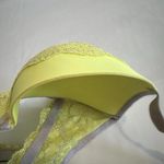 Victoria's Secret Victoria’s Secret 36D Lined Demi Neon Yellow Grey Lace Underwire Bra Dream Angel Photo 5