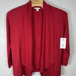 Athleta NEW  Pranayama Wrap Womens Small Cardigan Sweater Red $89 Yoga Modal Photo 0