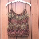 Handknit 🧶 fringe tank top sweater Size undefined Photo 1