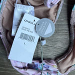 O'Neill NEW  Pink Multi Diego Floral-Print Side-Knot Cheeky Bikini Bottom Photo 2