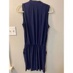 Helen Jon Sanibel blue modal dress pockets drawstring waist. Small. MSRP $142 Photo 5