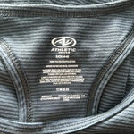 Athletic Blue/Gray Stripe Racerback Tank Top Sz SM Blue Photo 3