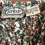 Bonjour Vintage 90’s Floral Off-Shoulder Patchwork Cropped Floral Women's Top M Photo 6