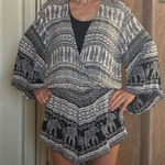 Angie  elephant, tribal, print romper Photo 0