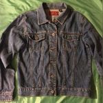 At Last Vintage  Blues Women’s Jean Jacket Worn Size M Made in the USA Photo 0
