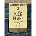 American Rag  Jeans Women's Size 3 High Rise Kick Flare Blue Denim Pants NEW Photo 10