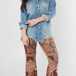 Free People MOONCHILD SHIRT DENIM 100% Cotton Jacket sz M Photo 5