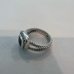 David Yurman  Black Onyx and Diamonds Petite Albion Cable Ring Photo 5