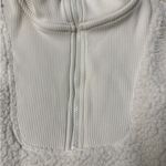 Aerie  Woman’s Dream Sherpa Quarter Zip Cream Sweatshirt: Pockets; size Large Photo 9