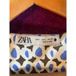 ZARA  Tiered Ruffle Midi Dress Printed 100% Cotton Comfy Casual Size Small S Photo 2