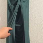 Lovely Day  Green Ruched Sheath Cocktail Dress Photo 3