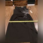 Eliza J  Boat Neck rhinestone starburst draped Ruched Sheath Mini Dress black 10 Photo 9