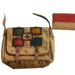 Montado Portugal Natural Cork Tote Bag Handbag Purse Tan Red Bow W/ Wallet NWT Brown Photo 0