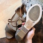 Eileen Fisher  Gold Metallic Gladiator Strappy‎ Heel Sandal Size 10 Boho Photo 8