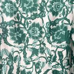 Rumer The Label Bodhi Green White Floral Boho Long Sleeve Shirt Mini Dress M NWT Size M Photo 2
