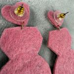 Bridal Party Beaded "Team Bride" Statement Earrings Wedding Pierced Post Pink Photo 10